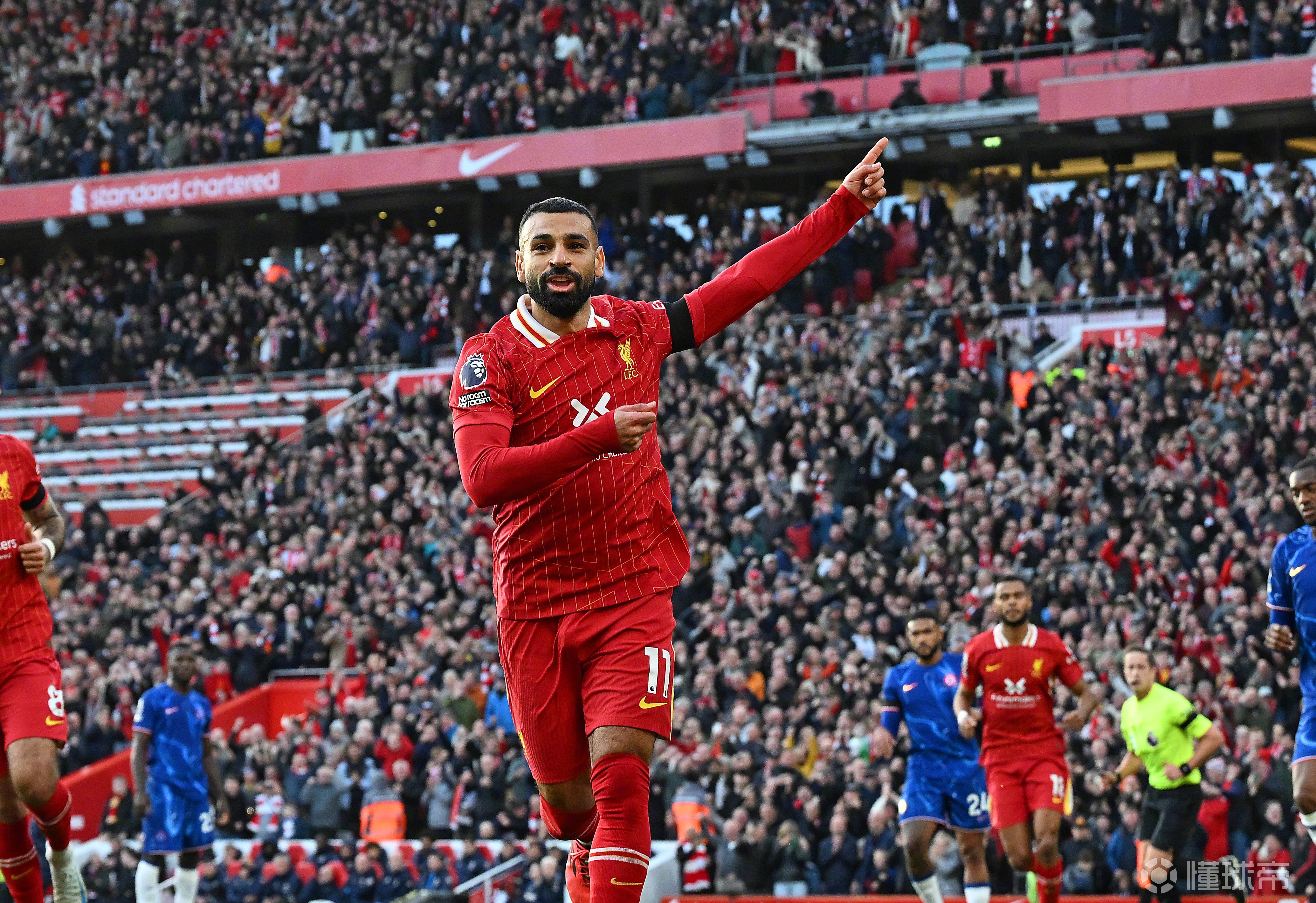 利物浦英超击败切尔西，萨拉赫传射建功(萨拉赫连续四个赛季进球20+ 加冕利物浦英超第一人)